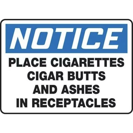 Accuform OSHA NOTICE Safety Sign PLACE MSMK804XP MSMK804XP